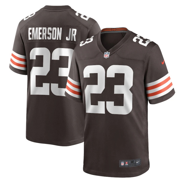 mens nike martin emerson jr brown cleveland browns game player jersey